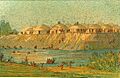 Catlin Hidatsa village