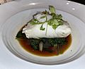 Chilean Sea Bass cooked "Hong Kong" style from Eddie V's in Fort Lauderdale, FL