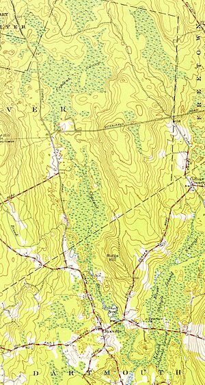 Copicut River (Massachusetts) map