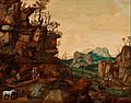 Cornelis van Dalem - Landscape with Adam and Eve - Google Art Project