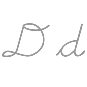 D cursiva