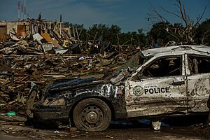 Debris is shown in Moore, Okla., May 22, 2013 130522-F-RH756-081