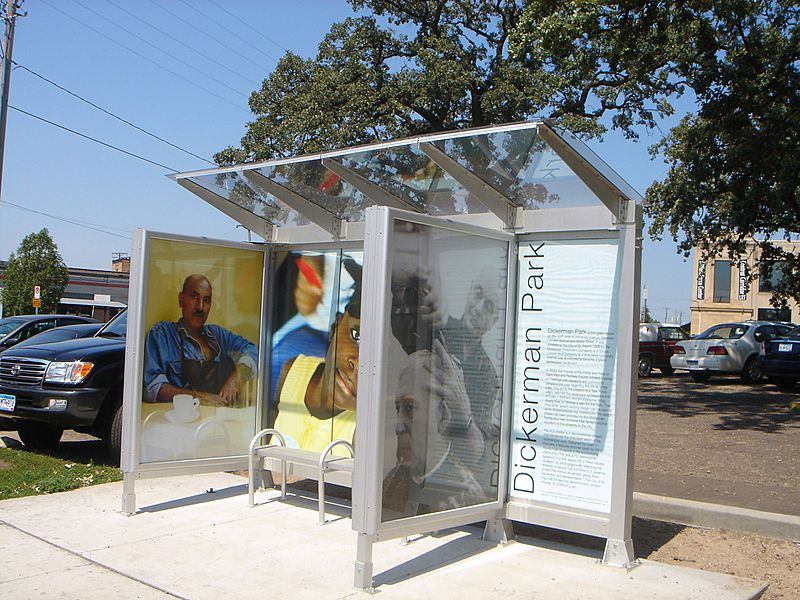 Dickerman Park bus shelter