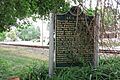 Erie and Kalamazoo Rail Road and Rail Road historic marker (Blissfield, MI)