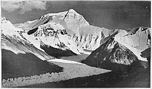 Everest from Rongbuk valley, 1921