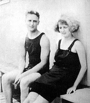F. Scott and Zelda Fitzgerald at the Beach in 1922