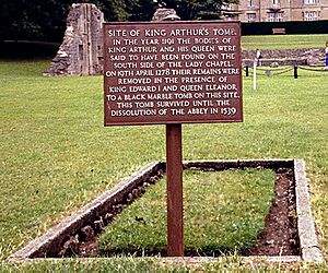 Former Gravesite King Arthur (GlastonburyAbbey)
