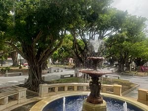 Fountain at the main square in Humacao barrio-pueblo