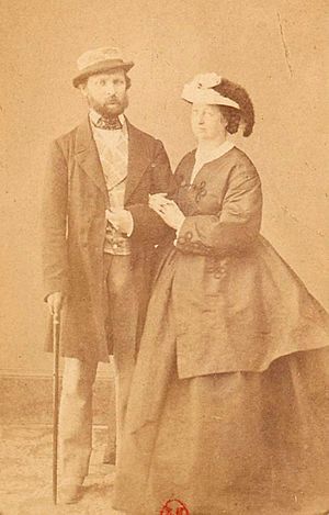 Frédéric Passy and Marie Blanche Passy (née Sageret)