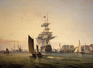 George Chambers Snr - 'Britannia' Entering Portsmouth