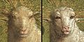 Ghent Altarpiece - 21c restoration - Lamb of God detail