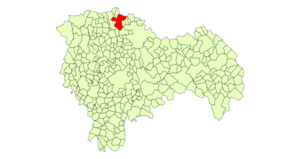 Location in Guadalajara Province