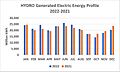 HYDRO Generated Electric Energy Profile 2022-2021