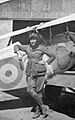 Hudson Fysh with Nieuport 23 during WWI