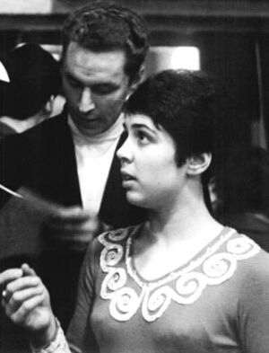 Irina Rodnina and Alexei Ulanov in 1970
