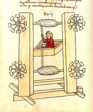 Konrad Kyeser, Bellifortis, Clm 30150, Tafel 09, Blatt 38v (Ausschnitt)