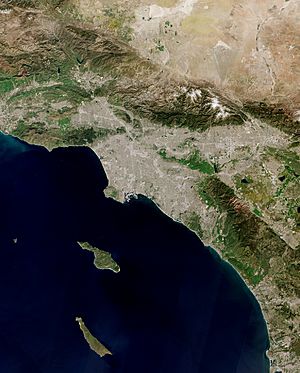 Los Angeles Metropolitan Area by Sentinel-2, 2019-03-30 (small version)