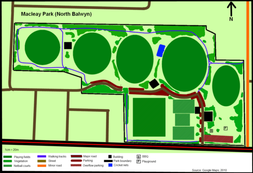 Macleay Park map