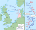 Map of the Battle of Jutland, 1916