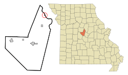 Location of Lupus, Missouri