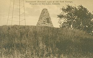Monument (Erected 1930) at old Fort George, Niagara-on-the-Lake, Canada
