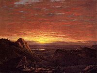 Morning, Looking East over the Hudson Valley from Catskill Mountains