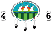 Mosquito, Grizzly Bear's Head, Lean Man First Nations logo.png