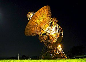 Mt Pleasant radio telescope night