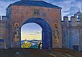 N. Roerich - And We are Opening the Gates. From the «Sancta» Series - Google Art Project