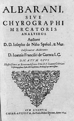 Niño, José de – Albarani, sive chyrographi mercatoris analyseos, 1644 – BEIC 14167237