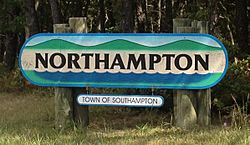 Northampton sign on CR 51.