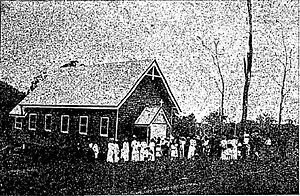 Opening of St George's Anglican Church, Linville, 19 April 1915