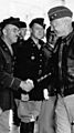 Oscar Koch receives congratulations from GEN George Patton May 1942