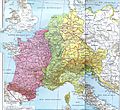 Partage de l'Empire carolingien au Traité de Verdun en 843
