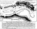 Plano da batalha naval do Riachuelo, dada a 11 de Junho de 1865