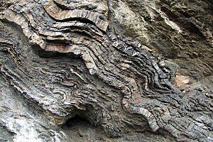 Quartzite and Schist in Crozon Brittany France