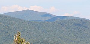 Rabun Bald and Flat Top viewed from Black Rock Mountain State Park