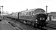 Reading (General) 'Warship' Diesel-hydraulic on an Up express. geograph-2392198-by-Ben-Brooksbank.jpg