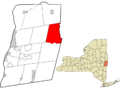 Rensselaer County New York incorporated and unincorporated areas Petersburgh highlighted