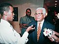 Sampson Nanton interviews former Prime Minister of the Republic of Trinidad and Tobago, Basdeo Panday in 1997