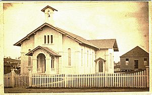 Second Congregational Church, Brisbane Street opposite Wharf Street, Ipswich, 1877