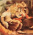 Simon Vouet - Parnassus or Apollo and the Muses (detail) - WGA25374