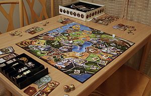 Small World game being played