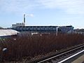 South Bermondsey stn look east to Millwall FC
