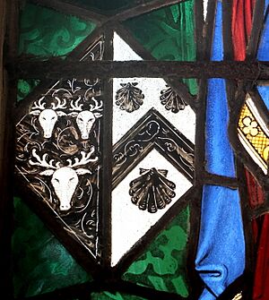 Stained-glass hatchment (geograph 4511642)