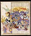 The battle between kusrau parvis and Bhram Chubineh