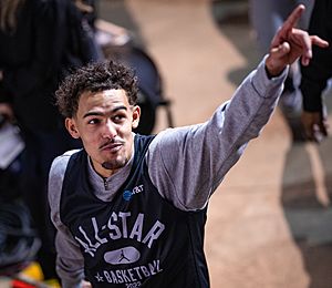 Trae Young (2022 All-Star Weekend) (cropped)