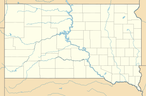 Location of French Creek in South Dakota