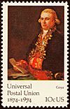 Universal Postal Union stamp 10c 1974 issue.jpg