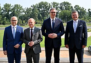 Vučević, Scholz, Vučić & Šefčovič